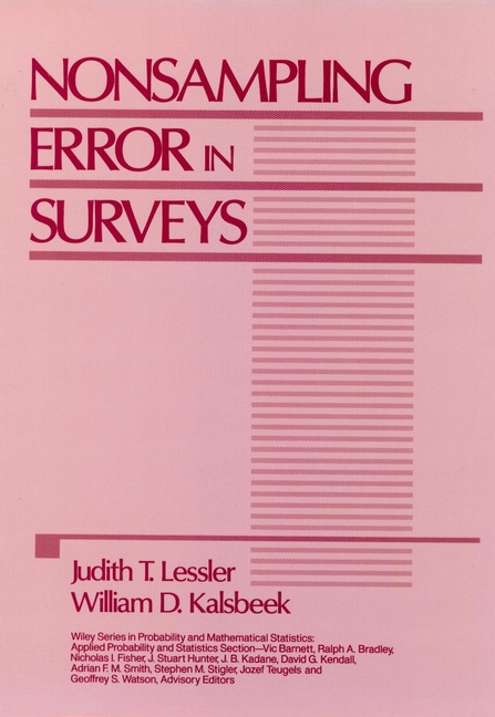 Nonsampling Error in Surveys: (Wiley Series in Probability and Statistics)