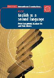 English as a Second Language: IGCSE Audio Cassette: (Cambridge International Examinations)