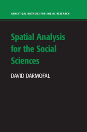 Spatial Analysis for the Social Sciences: (Analytical Methods for Social Research)