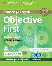 Objective First Student's Book without Answers with CD-ROM with Testbank: (Objective)