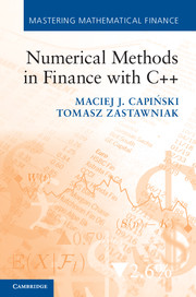 Numerical Methods in Finance with C++: (Mastering Mathematical Finance)