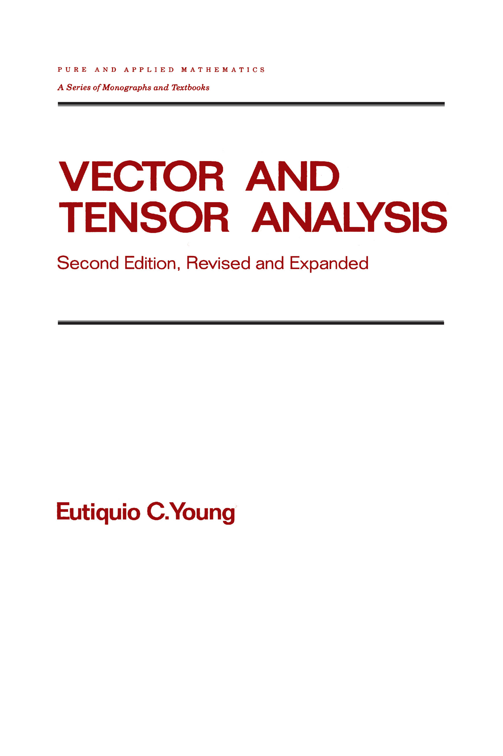 Vector and Tensor Analysis