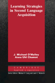 Learning Strategies in Second Language Acquisition: (Cambridge Applied Linguistics)