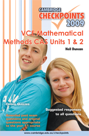 Cambridge Checkpoints VCE Mathematical Methods CAS Units 1 and 2: (Cambridge Checkpoints)