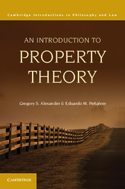 An Introduction to Property Theory: (Cambridge Introductions to Philosophy and Law)