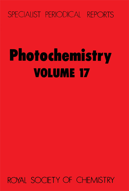 Photochemistry: Volume 17(Volume 17 Specialist Periodical Reports - Photochemistry)