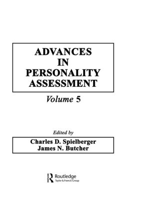 Advances in Personality Assessment: Volume 5(Advances in Personality Assessment Series)