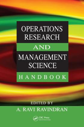 Operations Research and Management Science Handbook: (Operations Research Series)