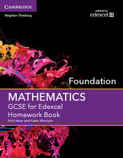 GCSE Mathematics for Edexcel Foundation Homework Book: (GCSE Mathematics Edexcel)