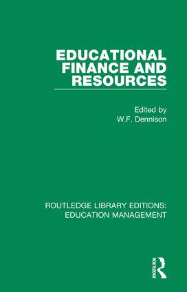 Educational Finance and Resources: (Routledge Library Editions: Education Management)