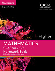 GCSE Mathematics for OCR Higher Homework Book: (GCSE Mathematics OCR)