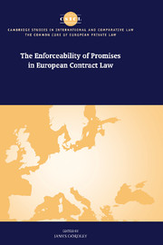 The Enforceability of Promises in European Contract Law: (The Common Core of European Private Law)