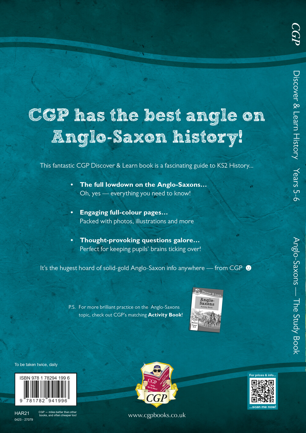 KS2 History Discover & Learn: Anglo-Saxons Study Book (Years 5 & 6): (CGP KS2 History)