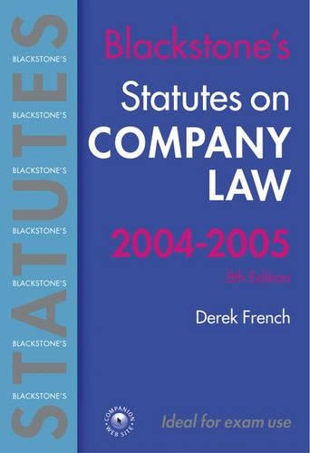 Statutes on Company Law 2004/2005