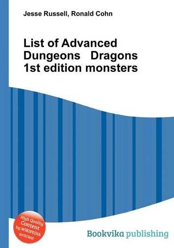List of Advanced Dungeons Dragons 1st Edition Monsters