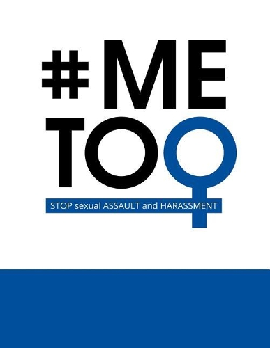 # MeToo: Stop Sexual Assault And Harassment Large Notebook (Blue & White)