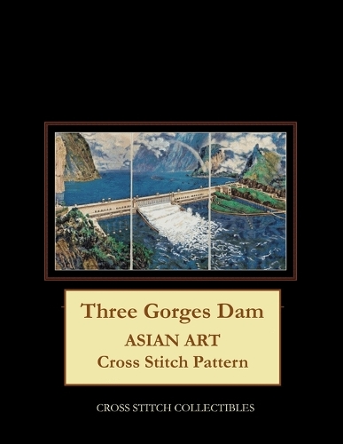 Three Gorges Dam: Asian Art Cross Stitch Pattern
