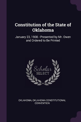 Constitution of the State of Oklahoma