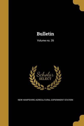 Bulletin; Volume No. 39