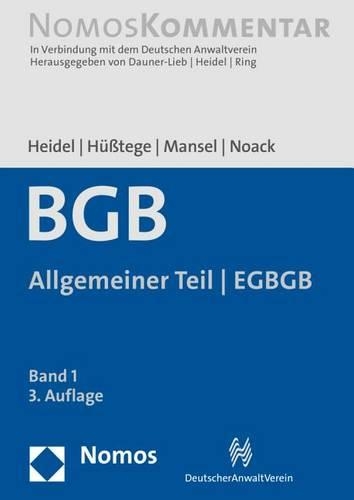 Burgerliches Gesetzbuch: Allgemeiner Teil - EGBGB