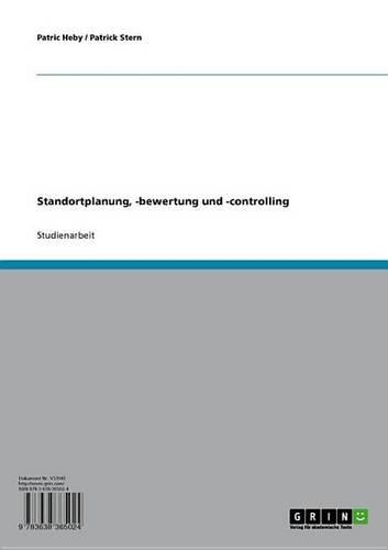 Standortplanung, -Bewertung Und -Controlling