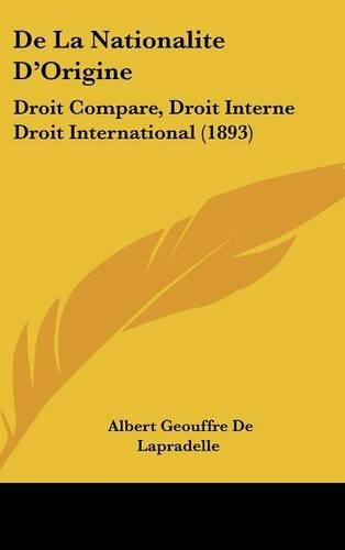 De La Nationalite D'Origine