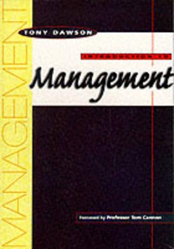 Introduction to Management: (Tudor Business Publishing S.)