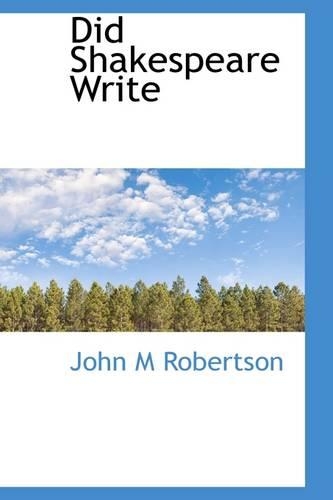 Did Shakespeare Write