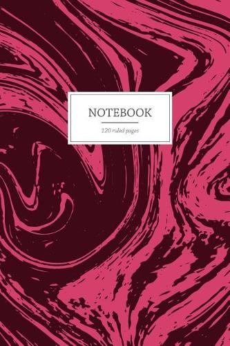 Notebook: 6x9 Red Marble Notebook College Ruled - Notebooks 6x9 - Beautiful and Colorful Magenta Marble Cover - 120 College Ruled Pages Marble Journal - Small