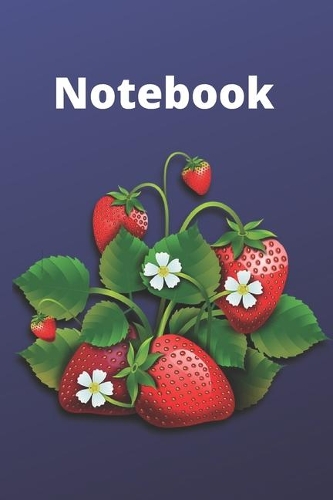 funny strawberry notebook