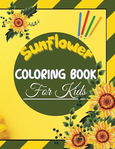 Sunflower coloring book for kids