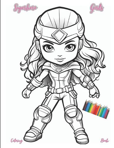 Superhero Girls Coloring Book