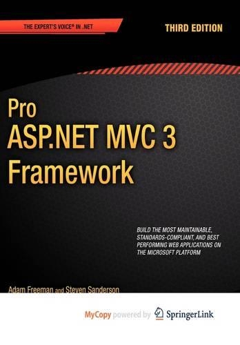 Pro ASP.Net MVC 3 Framework