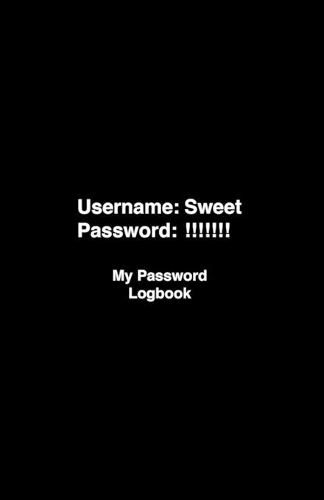 Personal Password Logbook Sweet My Password