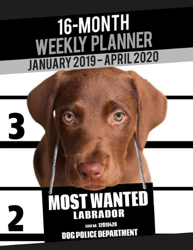 2019-2020 Weekly Planner - Most Wanted Labrador: Daily Diary Monthly Yearly Calendar Large 8.5" x 11" Schedule Journal Organizer Notebook Appointment(11 Dog Planners 2019-2020)