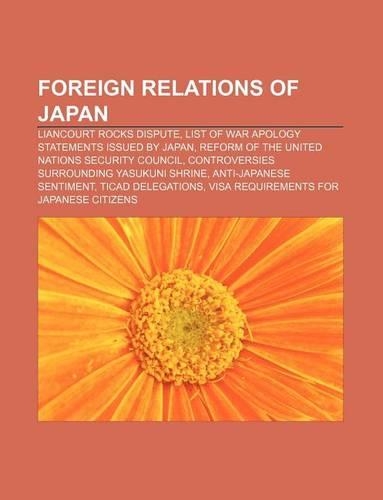 Foreign Relations of Japan: Liancourt Rocks Dispute, List of War Apology Statements Issued by Japan