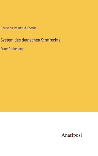 System des deutschen Strafrechts