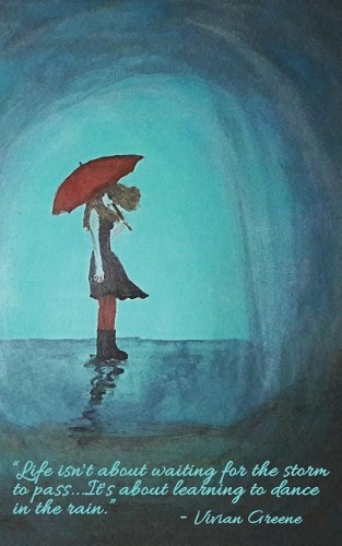 Dancing in the Rain - Lined Notebook with Margins - 5Narrow: 101 Pages, 5 x 8, Narrow Ruled, Journal, Soft Cover