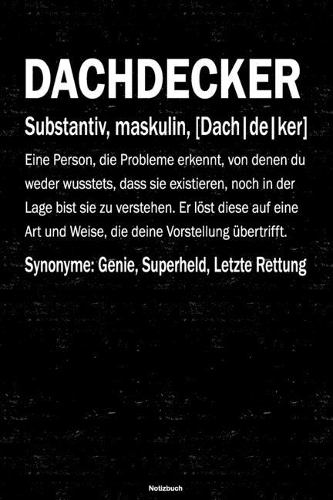 Dachdecker Notizbuch
