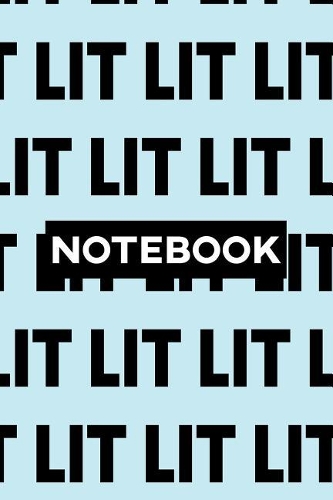 Notebook: Lit Typography Meme Pattern