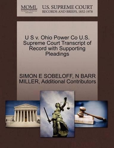 U S V. Ohio Power Co U.S. Supreme Court Transcript of Record with Supporting Pleadings