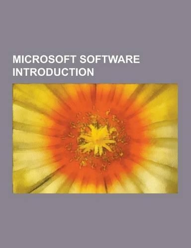 Microsoft Software Introduction: Microsoft Windows Stubs, DirectDraw, Echo, Uniscribe, Windows Photo Viewer, Windows Media Player 12, Objref, Windows
