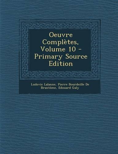 Oeuvre Completes, Volume 10