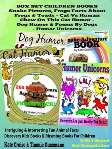 Box Set Set Children's Books: Snake Picture Book - Frog Picture Book - Humor Unicorns - Funny Cat Book for Kids Dog Humor
