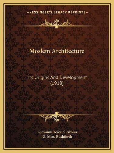 Moslem Architecture