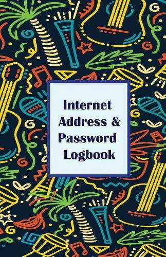 Internet Address & Password Logbook: Musical Instrument Artist On Cover Extra Size (5.5 x 8.5) inches, 110 pages