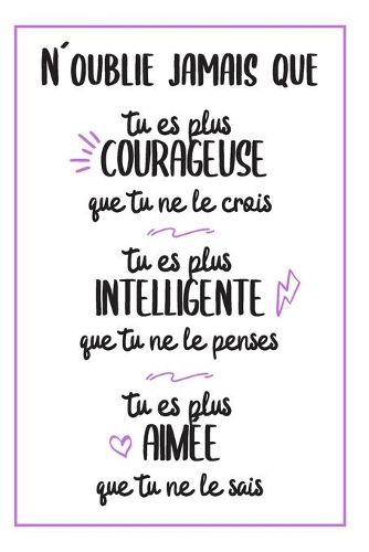 N´oublie Jamais Que Tu Es Plus Courageuse, Intelligente Et Aimée Que Tu Ne Le penses