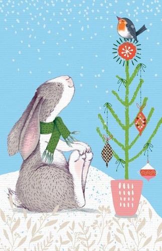 Journal Notebook Cute Bunny Rabbit In Christmas Scene: Blank Journal To Write In, Unlined For Journaling, Writing, Planning and Doodling, For Women, Men, Kids, 160 Pages, Easy To Carry Size(25 Plain Journal)