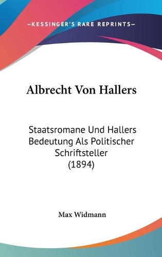 Albrecht Von Hallers