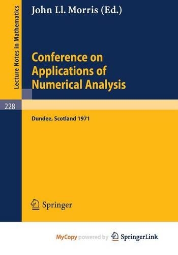 Conference on Applications of Numerical Analysis